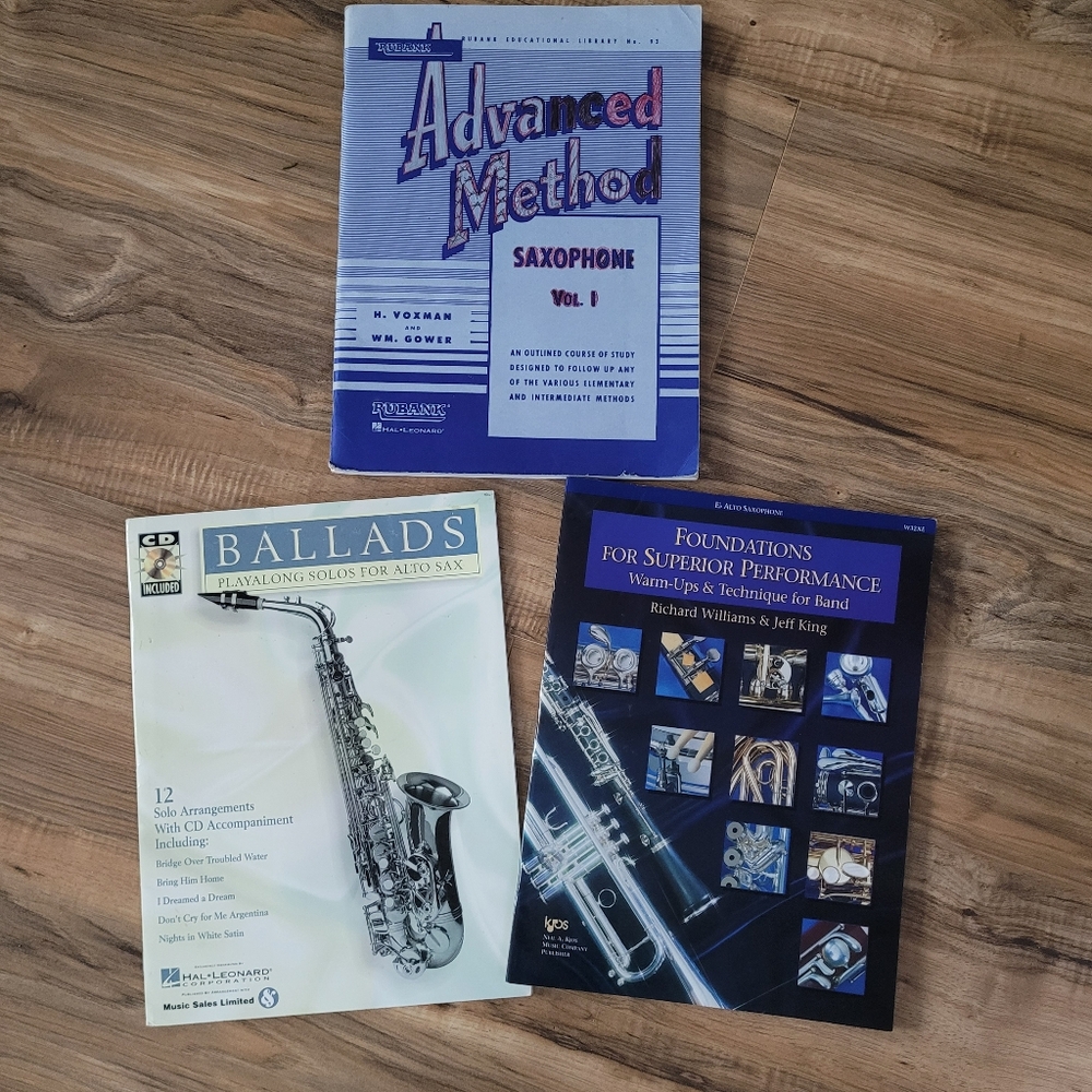 3 Saxophone Books